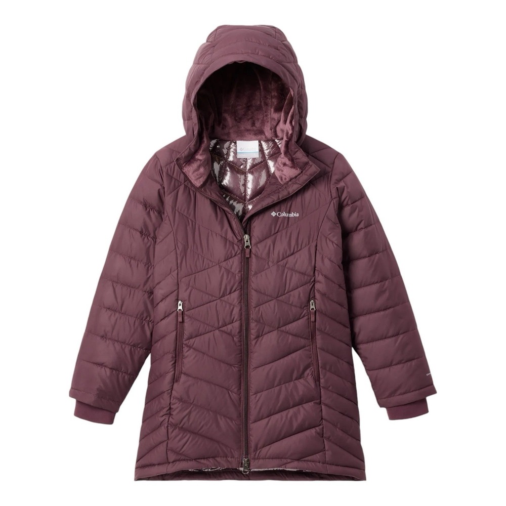Columbia Kids Jacket Heavenly 11 Hoodie Long Purple NWT Size Medium 10-12